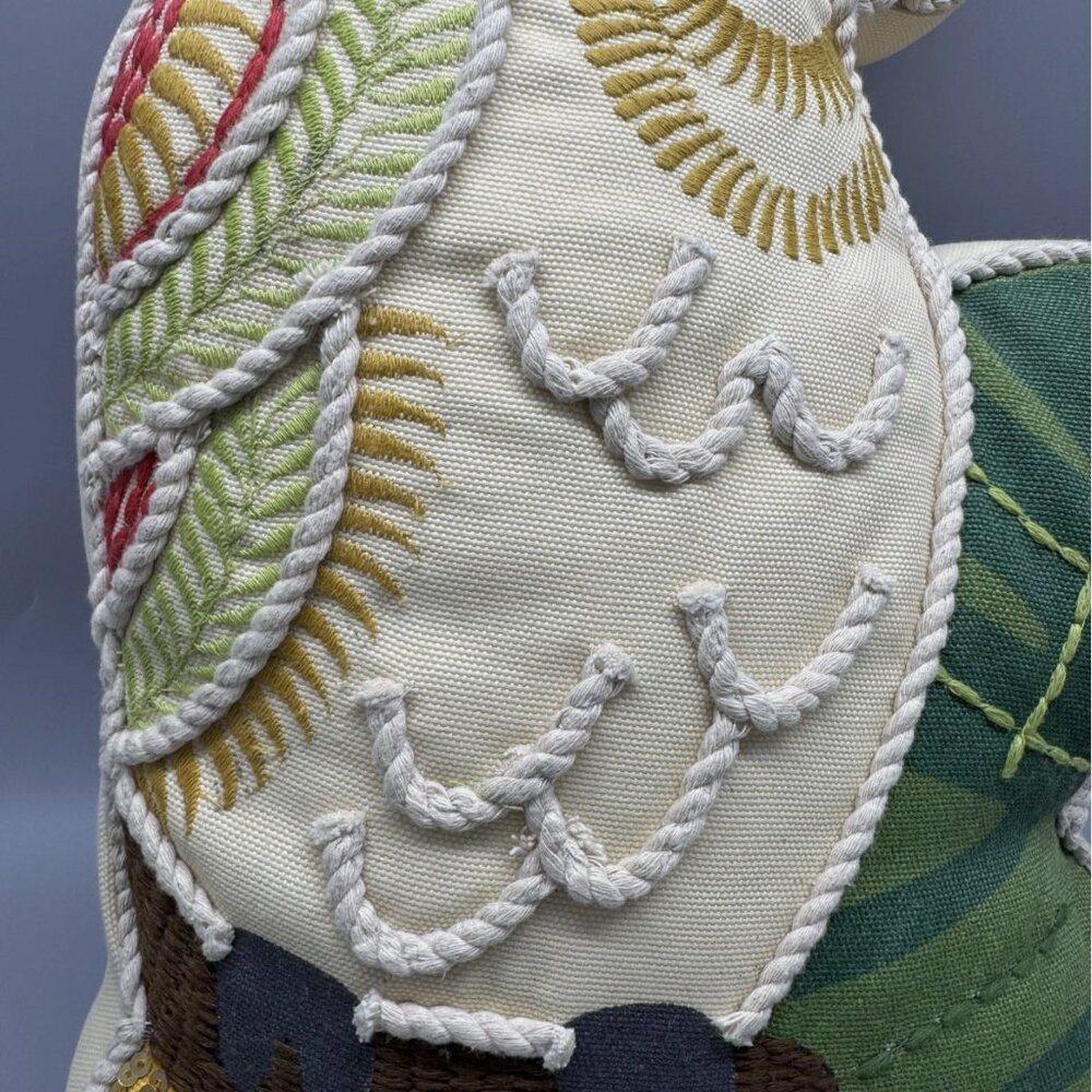 Tommy Bahama Cockatoo Parrot Shaped Pillow Tropical Bird Indoor/Outdoor 18" NEW - Picture 6 of 9